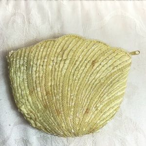 Vintage Vanessa Beaded Handbag Soft Yellow